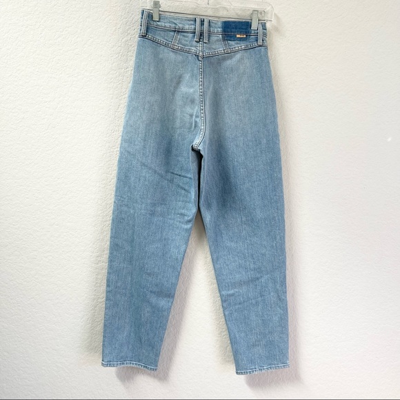 MOTHER Superior The Pleated Poplar Leg Jeans Straight Leg Size 27 - Picture 4 of 10